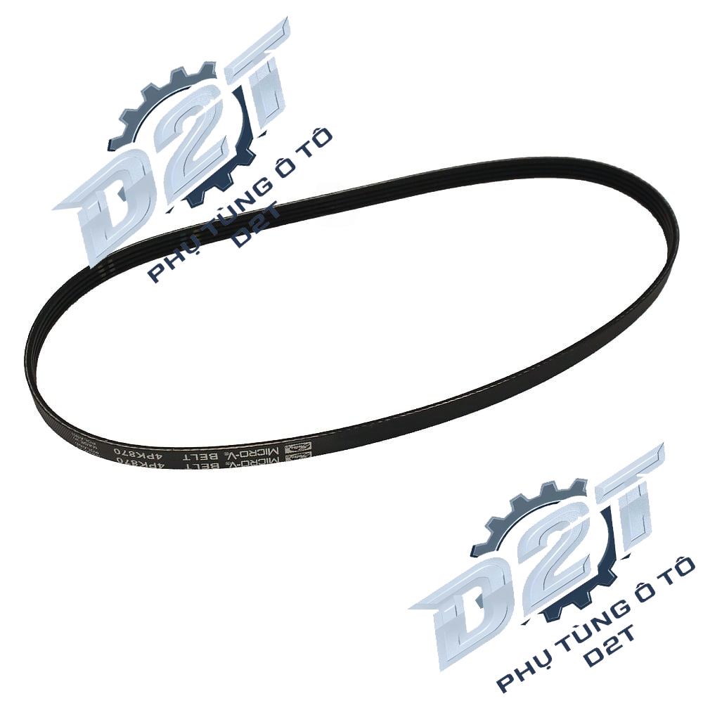 DÂY ĐIỀU HÒA Ô TÔ Dây điều hòa có trợ lực 4PK870 ô tô KIA Morning, Hyundai GETZ 1.1 hàng PO
